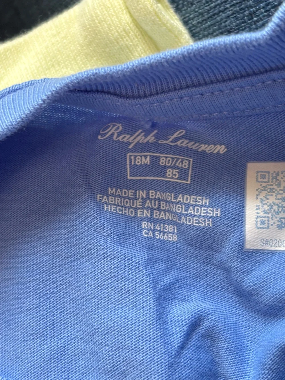 18m Polo Ralph Lauren Dog-Print short sleeve tee/gray raw edge shorts.  In EUC!